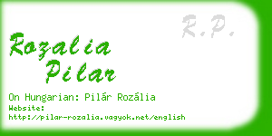 rozalia pilar business card